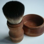 Shaving brush travel set